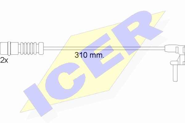 Senzor de avertizare,uzura placute de frana 610453 E C ICER